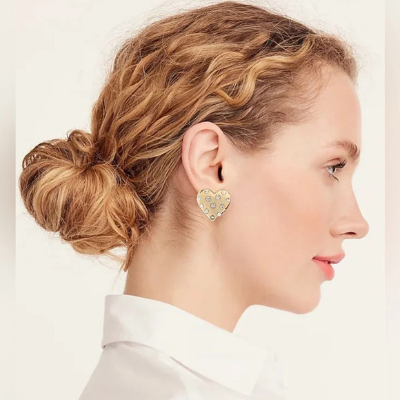 🆕J. Crew  Heart Earrings - Picture 4 of 15